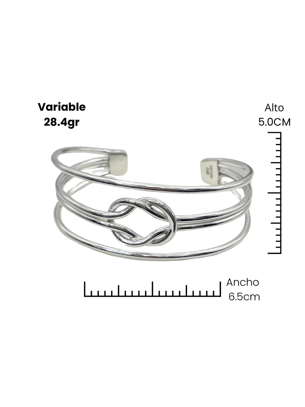 BRAZALETE NUDO DE 3 AROS