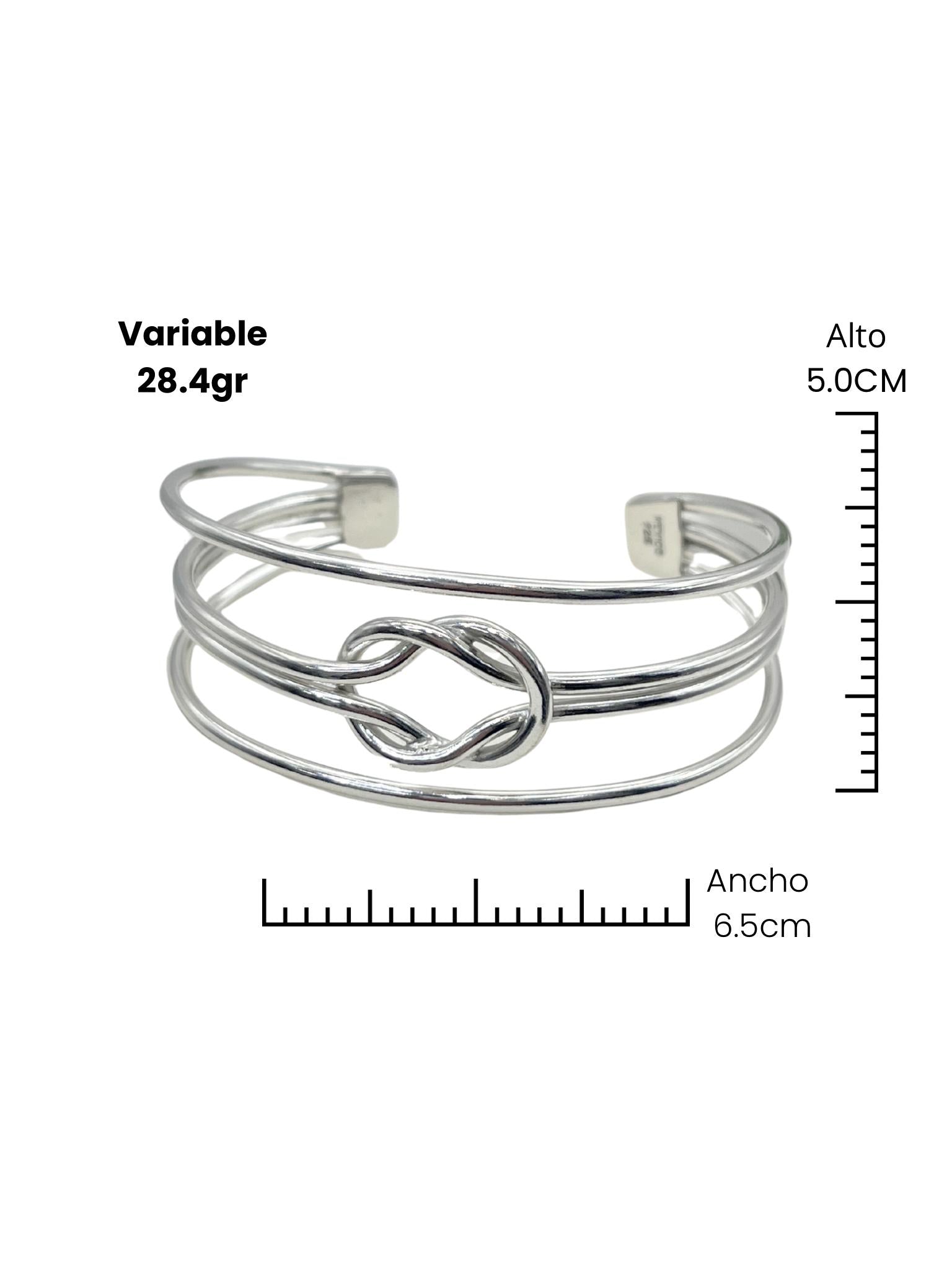 BRAZALETE NUDO DE 3 AROS