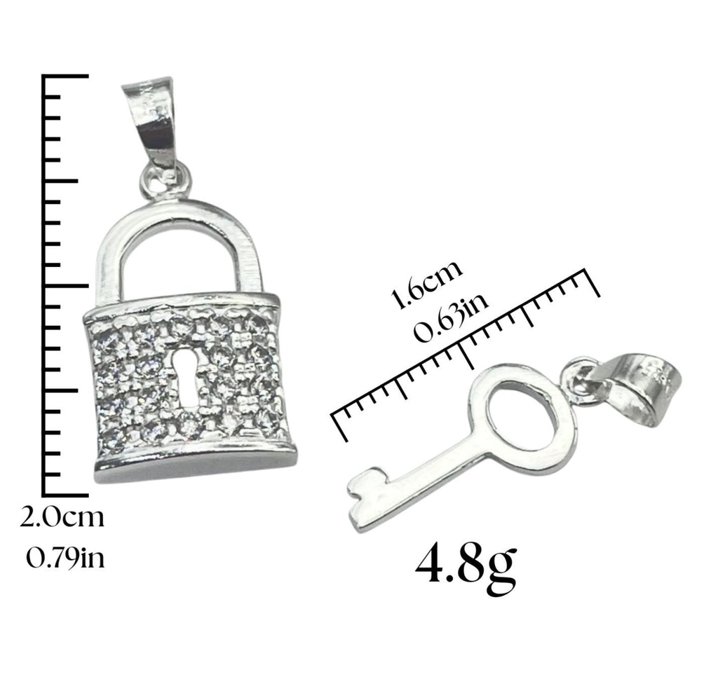 DIJE DE CANDADO CON LLAVE