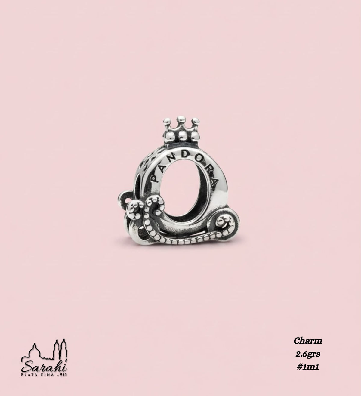 CHARM CARROZA DE PRINCESA TIPO PAN