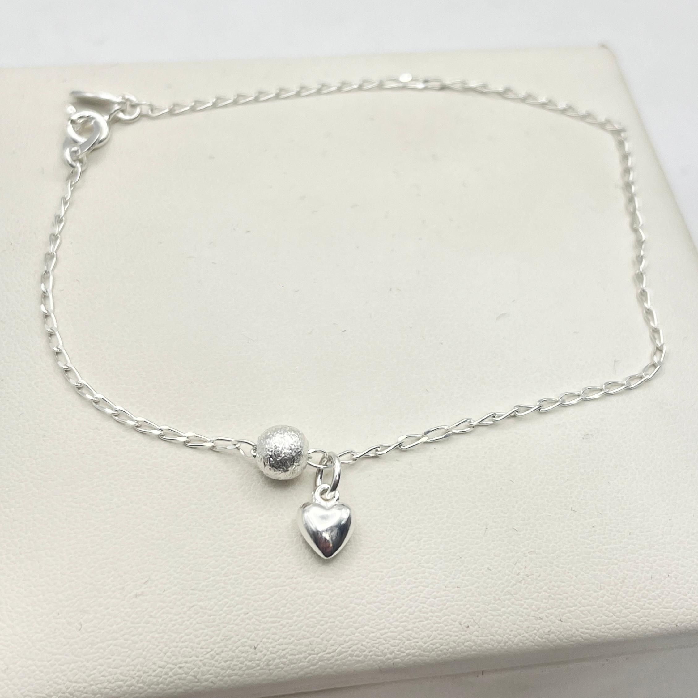 TOBILLERA BOLITA CORAZON