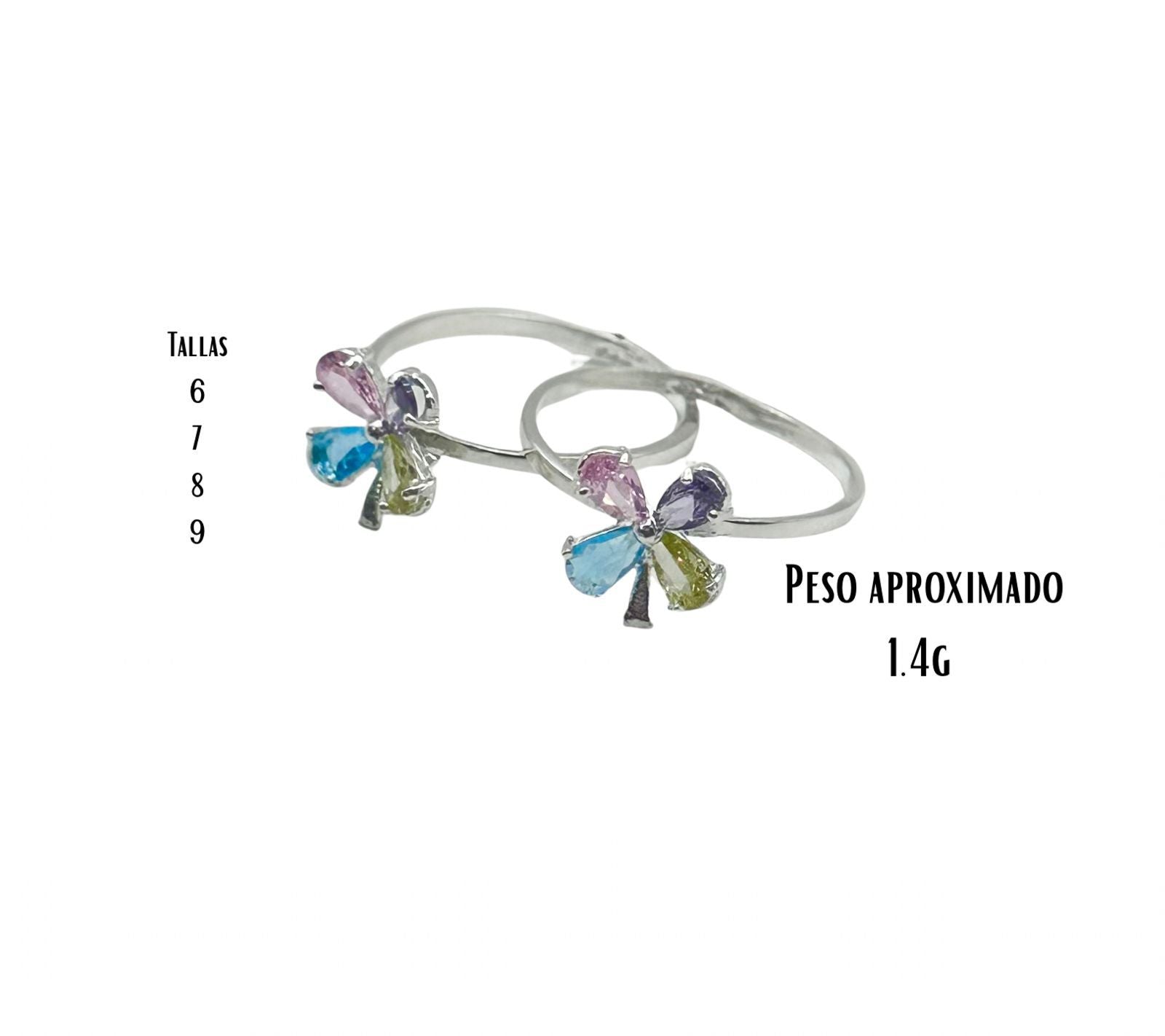 ANILLO DE ZIRCONIA FLOR